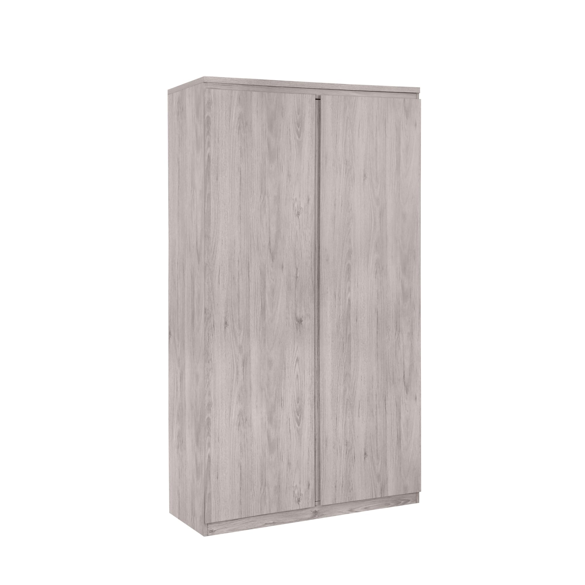 Julian Bowen Jupiter 2 Door Wardrobe | Grey Oak Effect Storage
