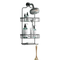 Zenna Home Rustproof Aluminum Hanging Shower Caddy | Matte Black Organizer