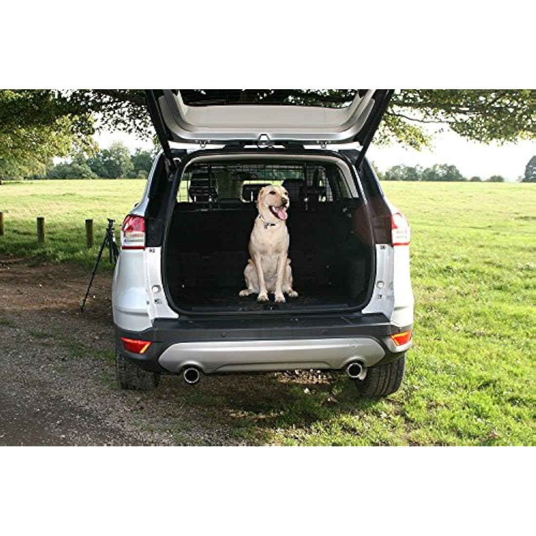 XtremeAuto Universal Rubber Car Boot Liner & Mesh Dog Guard Barrier Kit