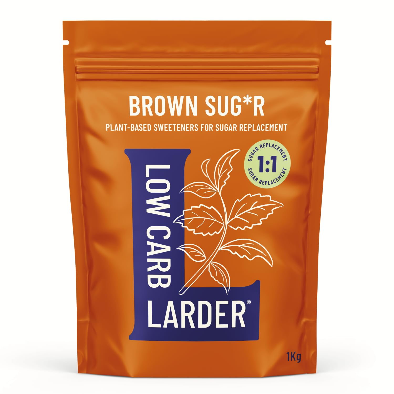 Low Carb Larder Brown Sugar Alternative – 1kg Keto Erythritol Blend