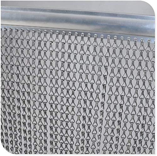 Chawniao Aluminium Chain Door Curtain – 90x210cm Metal Fly Screen
