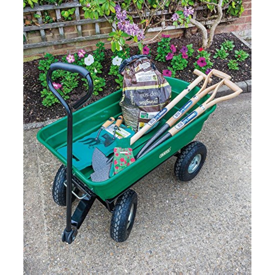 Draper Heavy Duty Garden Tipper Cart | 200kg Capacity Steel Trolley