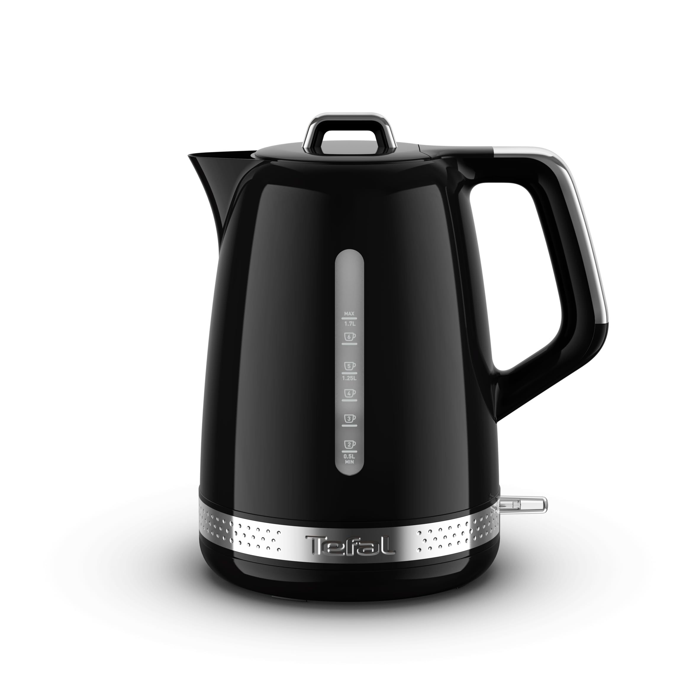 Tefal Black Collection Electric Kettle – 1.7L Fast Boil 3000W Cordless