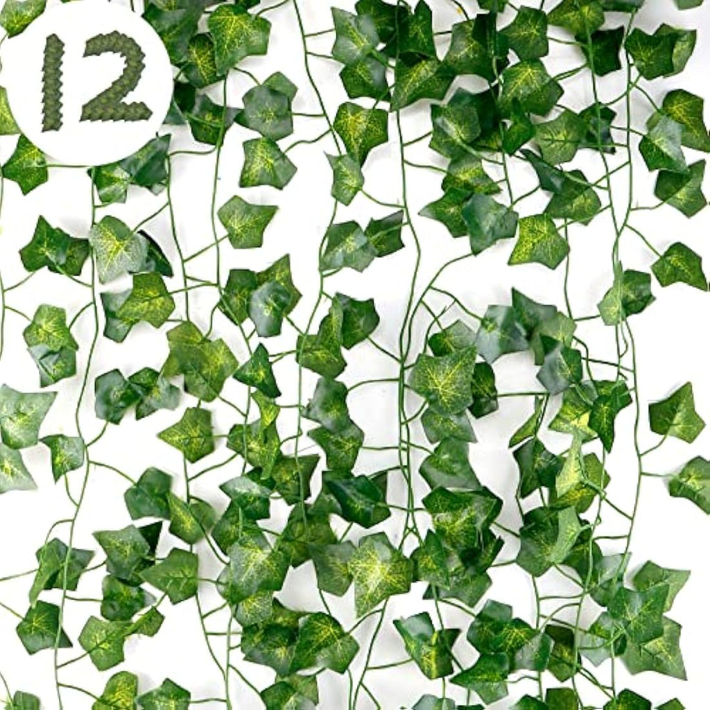 Jolof Store 12Pcs Artificial Ivy Vines – 84ft Silk Leaf Garland