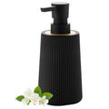 Black Soap Dispenser – Refillable ABS Plastic for Kitchen