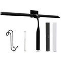 Wunset 30cm Black Shower Squeegee - Stainless Steel 6-Piece Set
