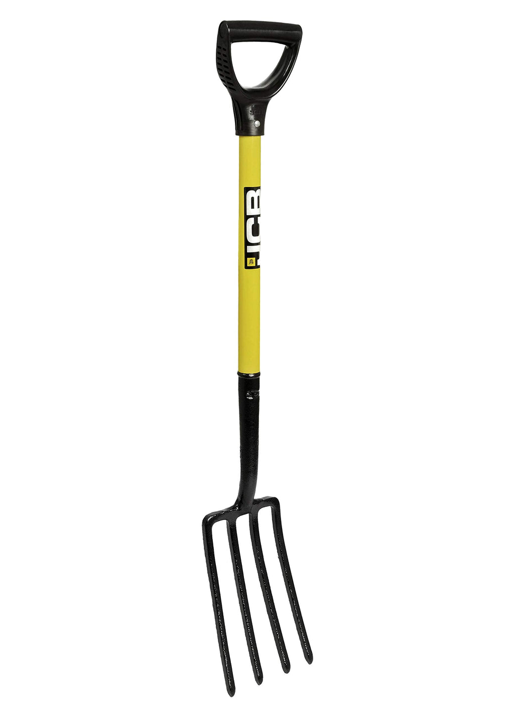 JCB Professional Border Fork – High Carbon Steel 4-Prong Garden Tool