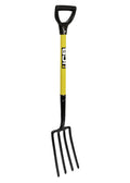 JCB Professional Border Fork – High Carbon Steel 4-Prong Garden Tool