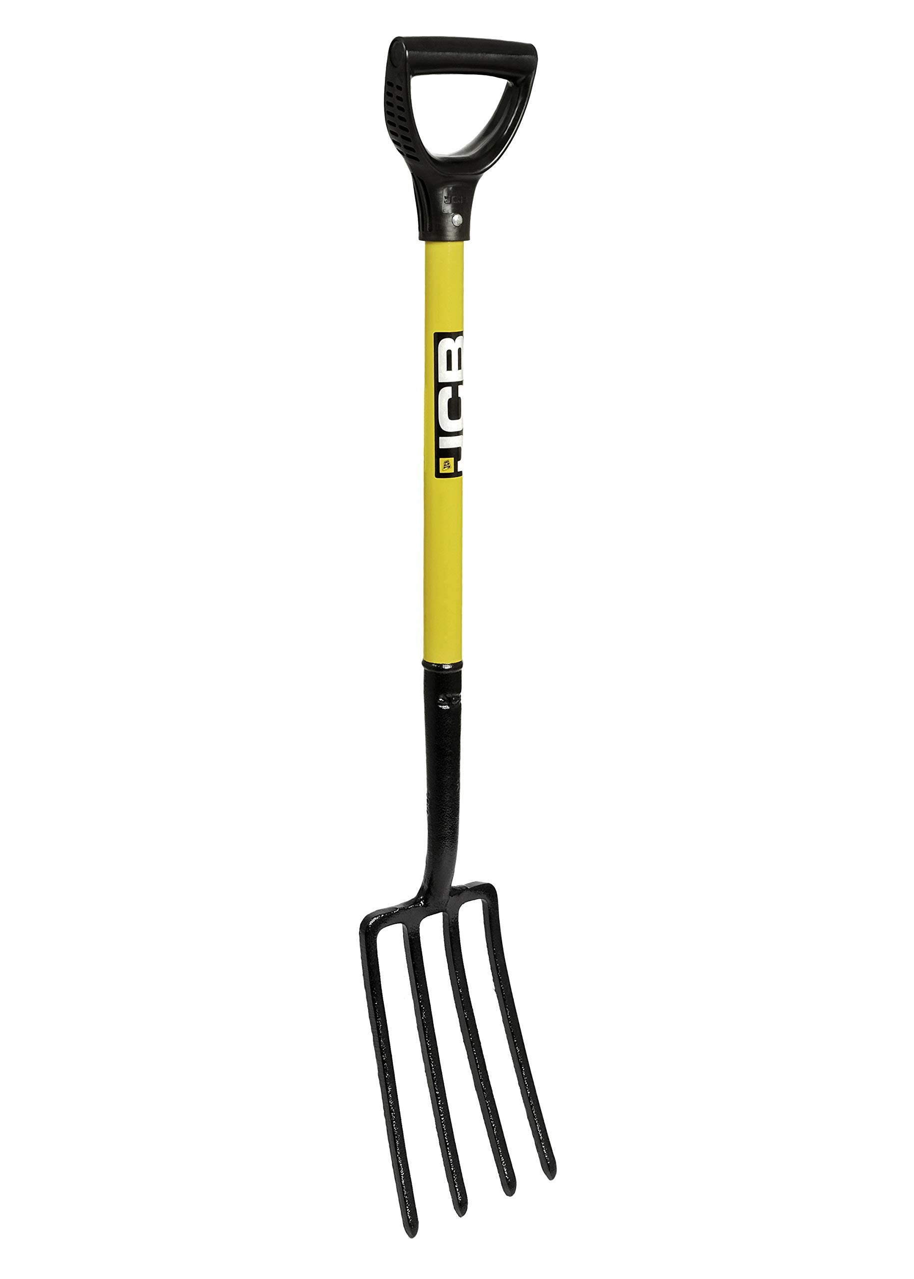 JCB Professional Border Fork – High Carbon Steel 4-Prong Garden Tool