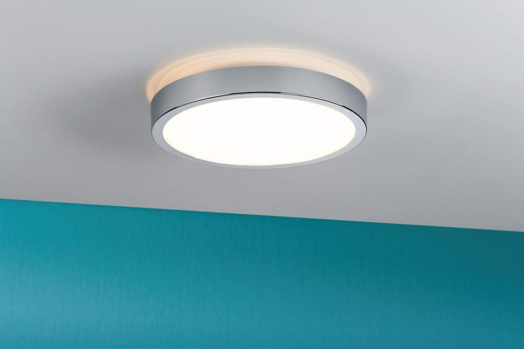Paulmann Aviar LED Ceiling Panel | IP44 Bathroom Light | 20W Chrome