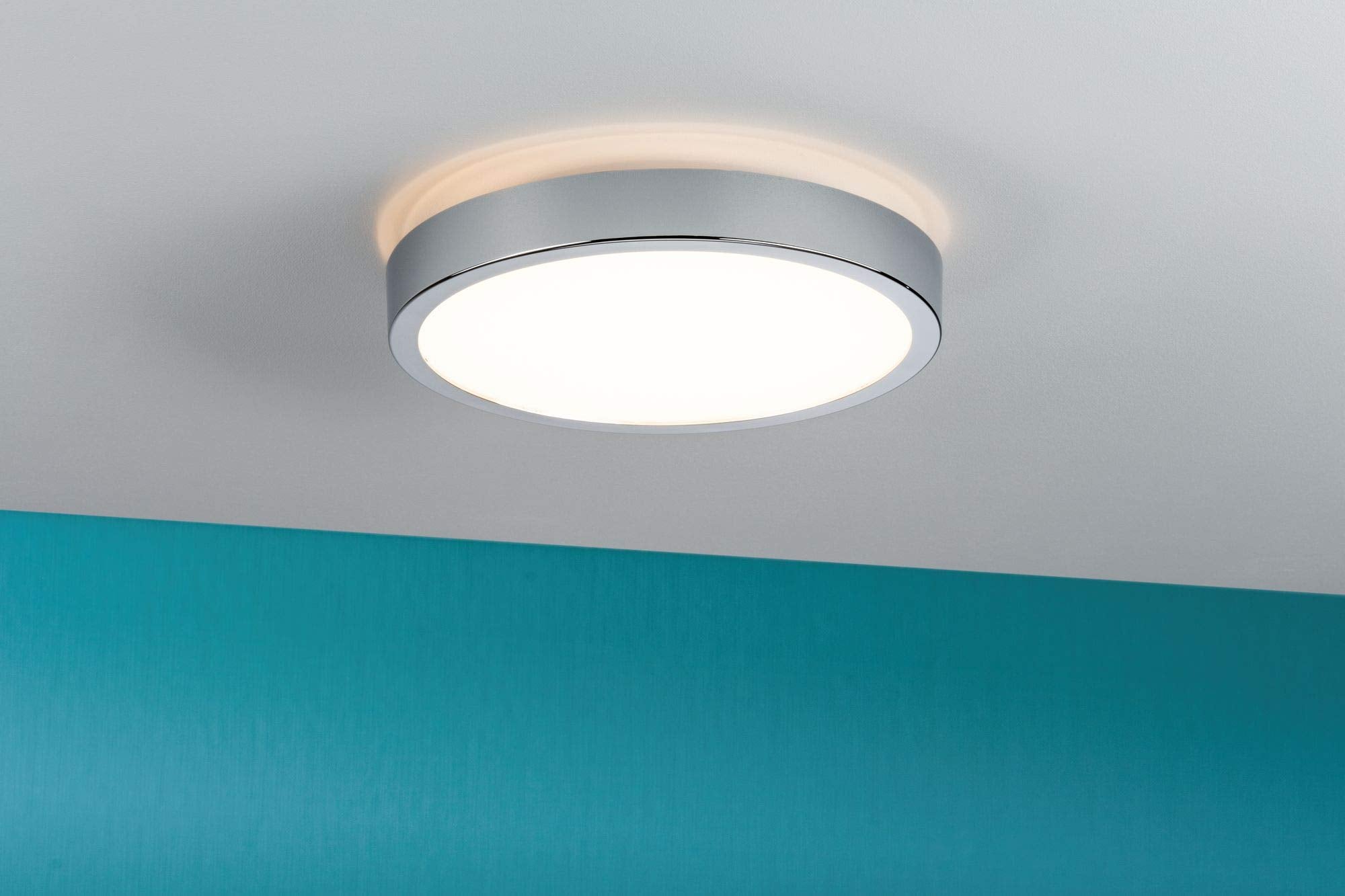 Paulmann Aviar LED Ceiling Panel | IP44 Bathroom Light | 20W Chrome