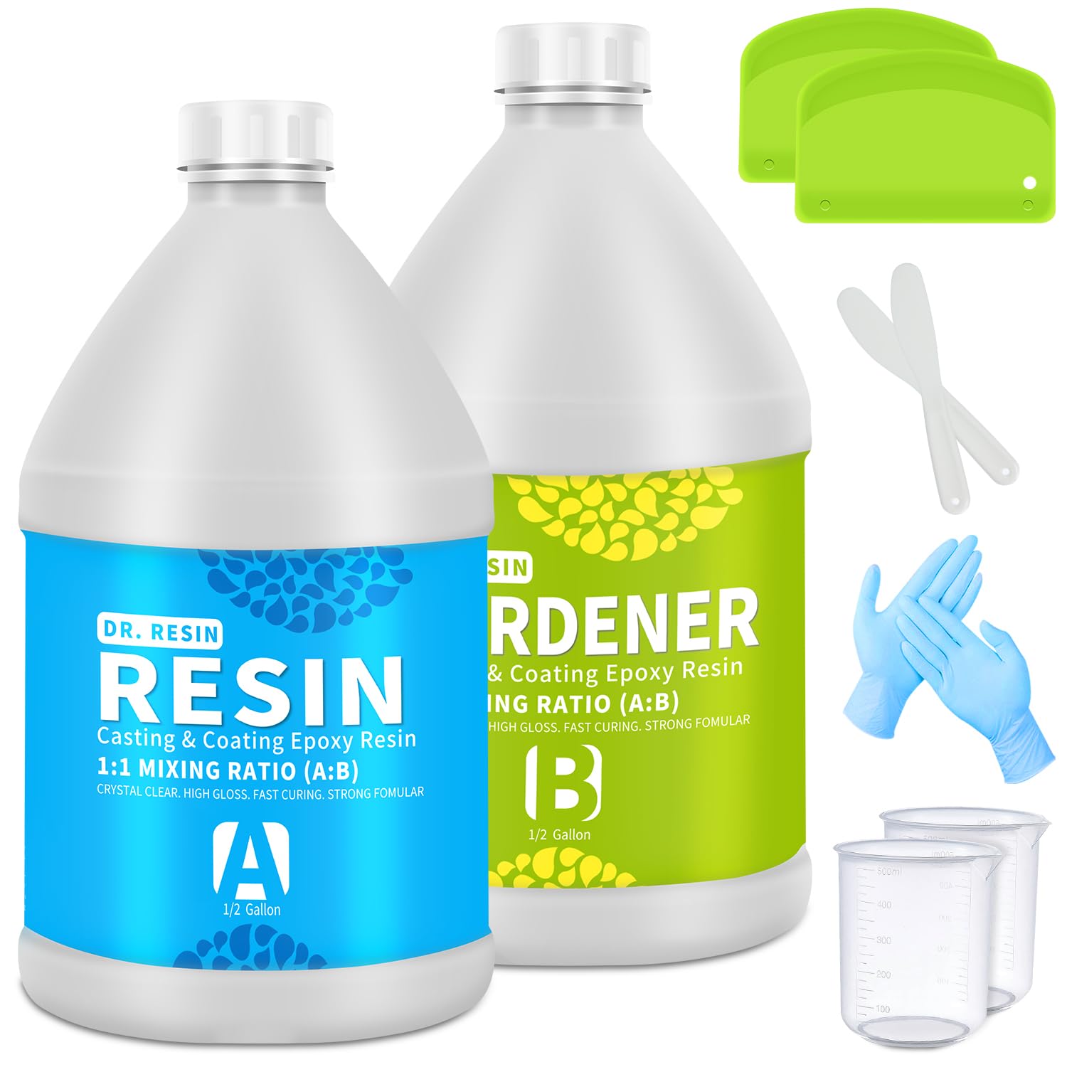 Clear Epoxy Resin 1 Gallon Kit – 2 Part Casting Resin