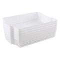 Xowine 6-Pack Stackable Paper Trays with Handles, Modern Desktop Organizer