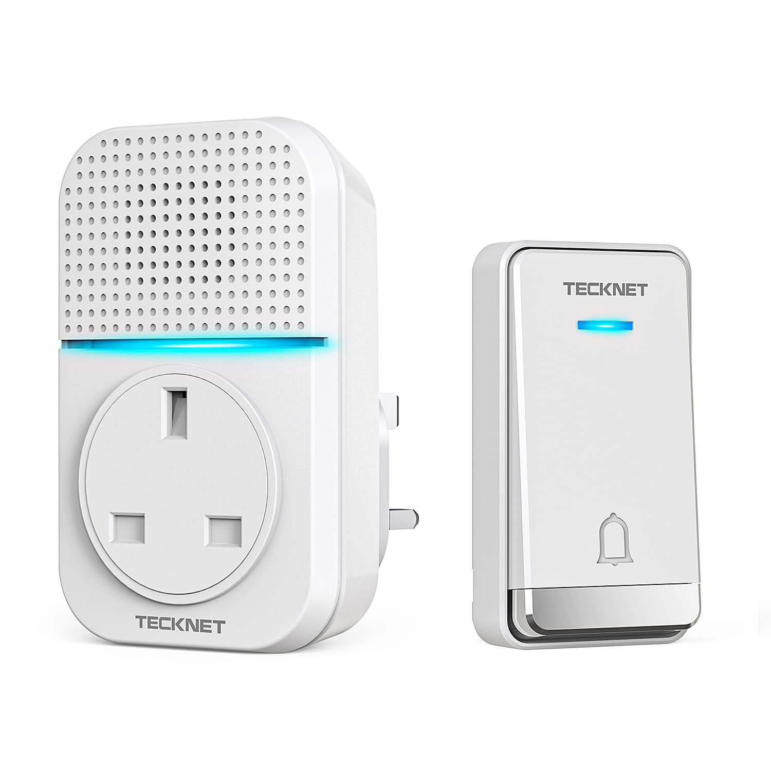 TECKNET Self-Powered Wireless Doorbell | IP65 Waterproof Chime Kit