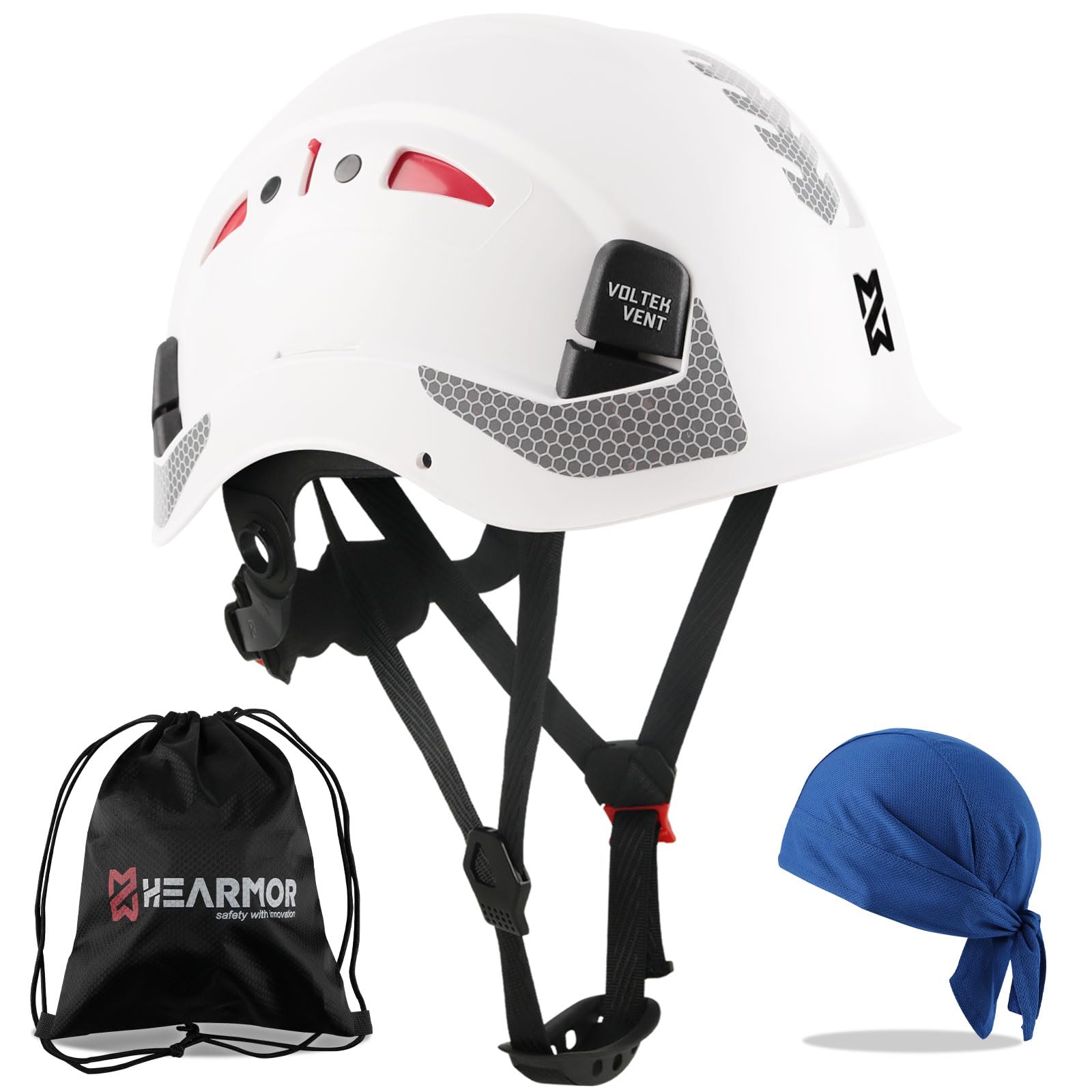 HEARMOR Safety Hard Hat | ANSI Z89.1 Certified ABS Construction Helmet