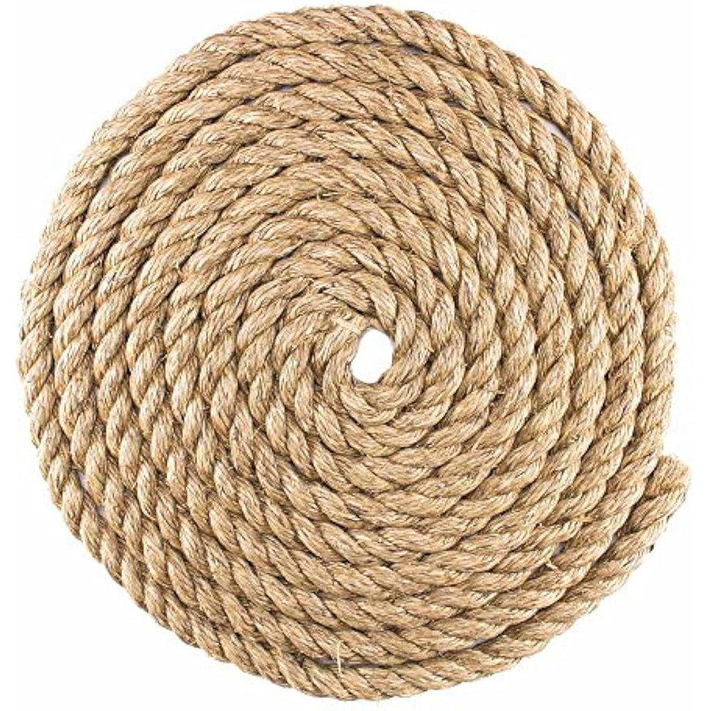 West Coast Paracord Twisted Manila Hemp Rope – Natural Fiber Utility Cord