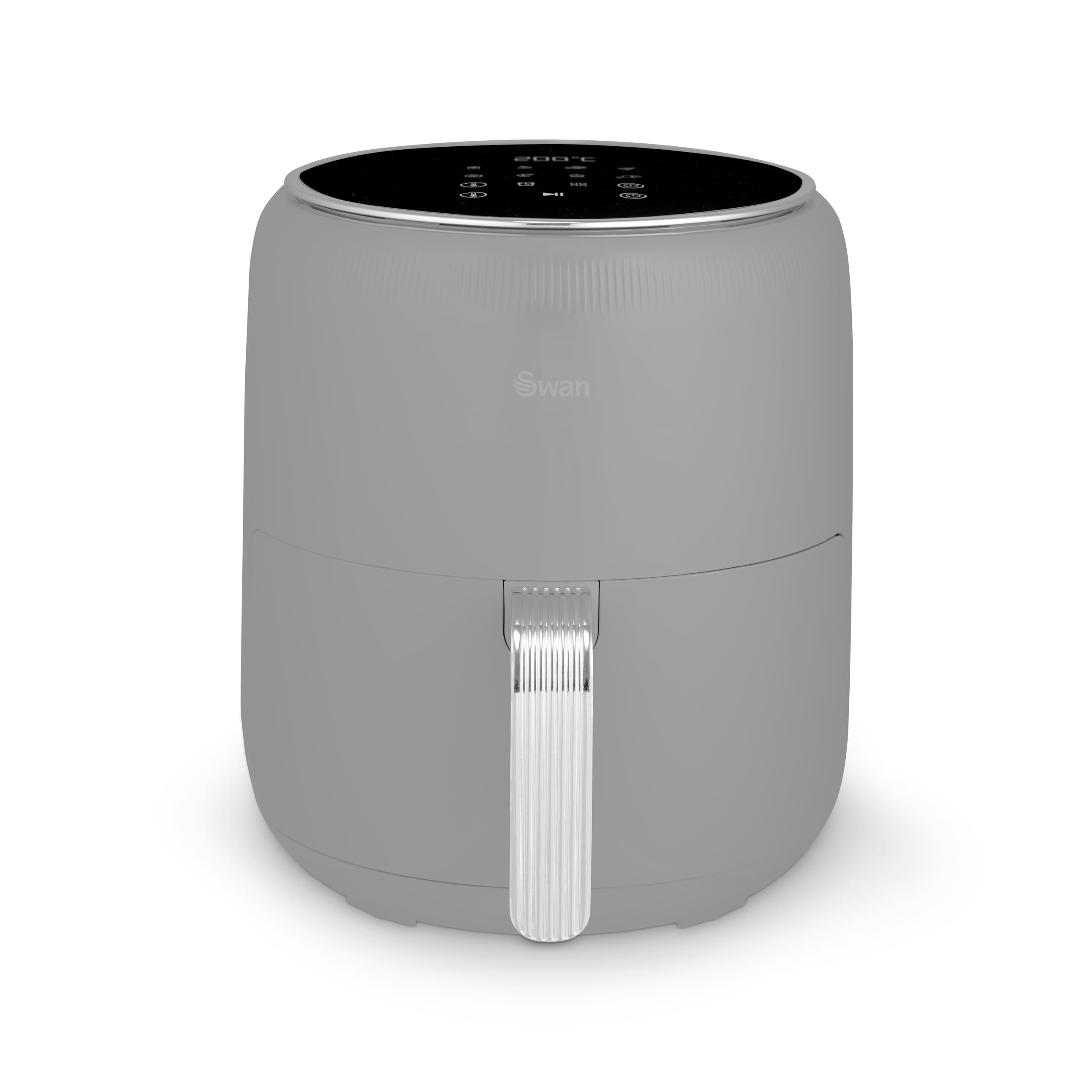 Swan Retro Digital Air Fryer – 4.5L 1500W with 8 Pre-Sets, Grey