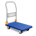 YSSOA 880lb Heavy Duty Folding Platform Truck | Blue Push Hand Cart