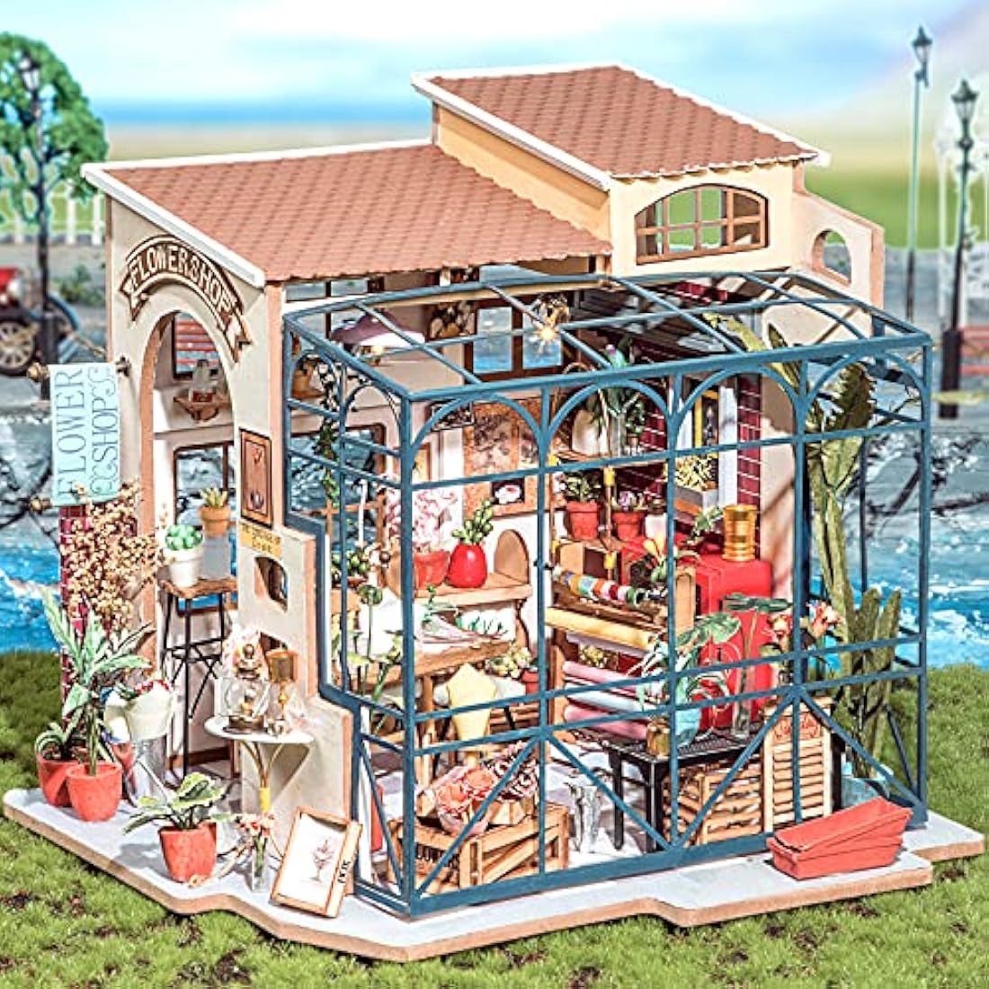 Rolife DIY Miniature Dollhouse Kit | 3D Wooden Model Craft - Corner of Happiness