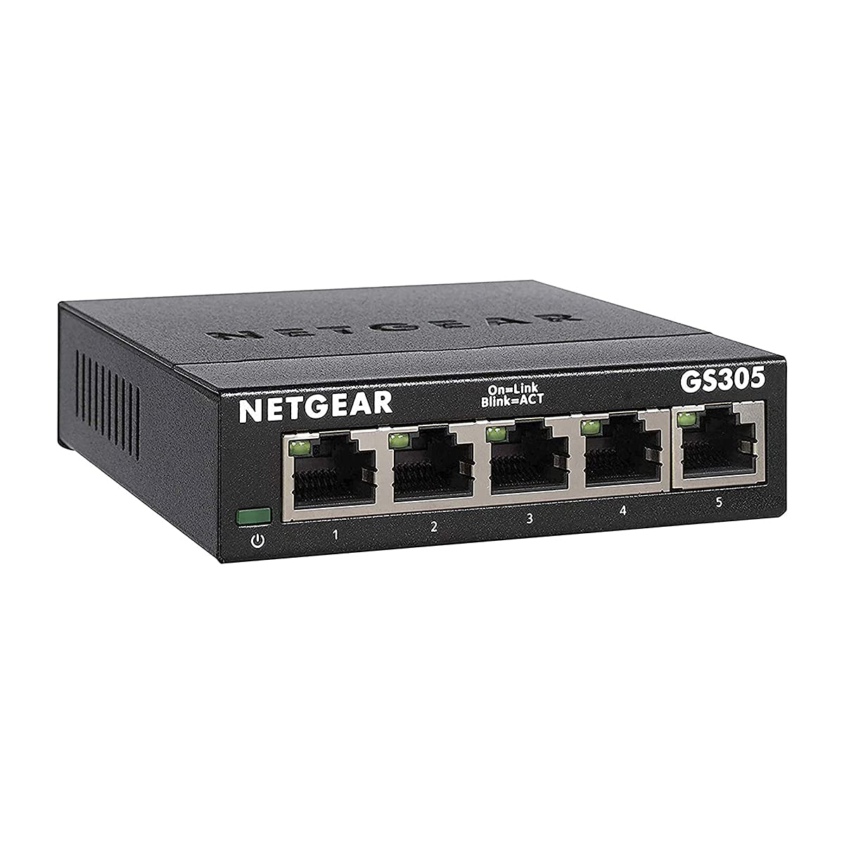 NETGEAR GS305 5-Port Gigabit Ethernet Switch | Silent Desktop & Wall Mount