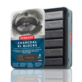 Derwent Charcoal XL Blocks - Set of 6 Water-Soluble Drawing Blocks