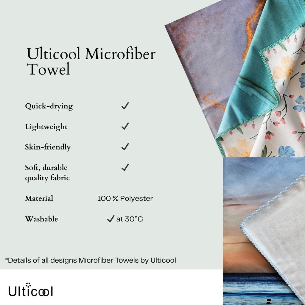 Ulticool Microfibre Children's Towel 140 x 70 cm - Car Sunset Dino - Lightweight Travel Towel Quick Drying Bath Towel Beach Towel Microfibre - image 3