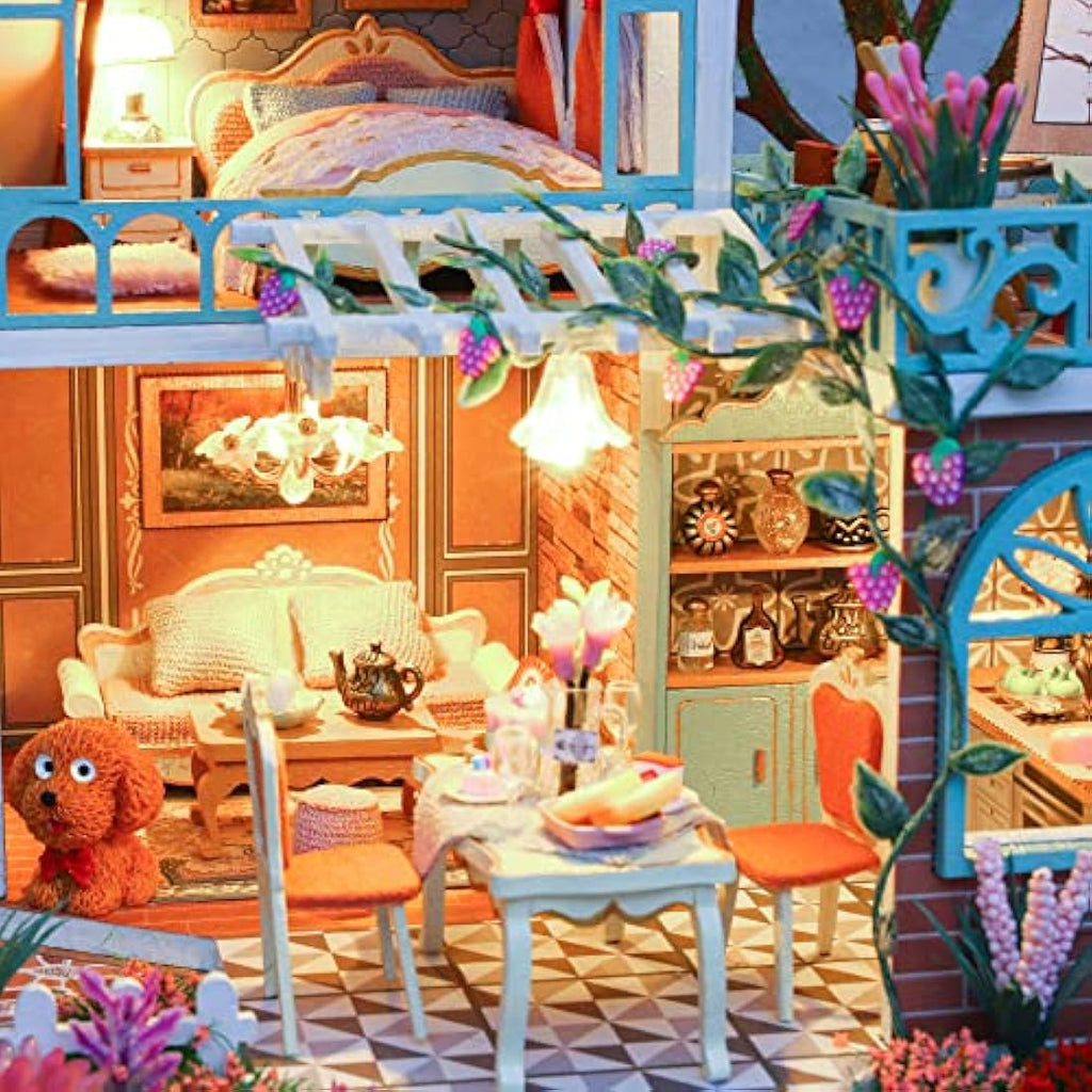 DIY Miniature Dollhouse Kit - Happy Jungle Resort Model