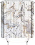 HORIWE Marble Shower Curtain – Waterproof Anti-Mildew Polyester, 180x180cm