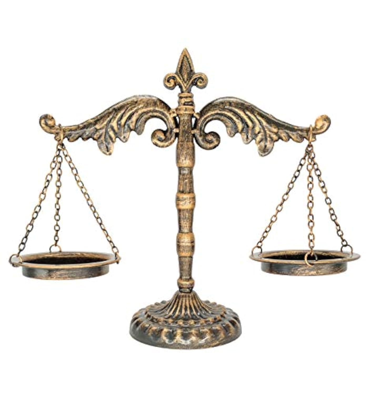Owlgift Vintage Metal Libra Jewelry Display & Scale Tray Organizer – Bronze