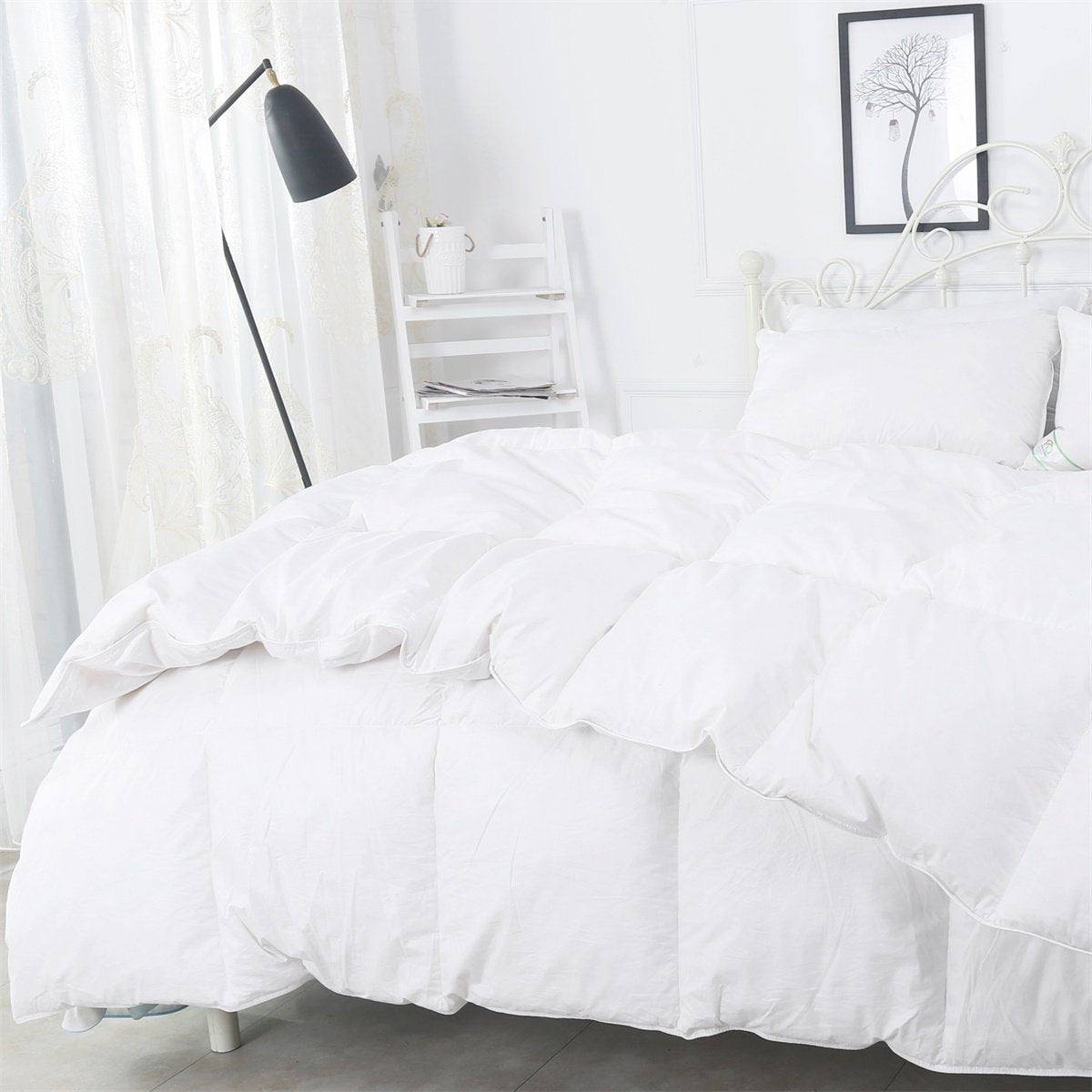 SUFUEE King Size 13.5 Tog Goose Feather & Down Duvet | 100% Cotton