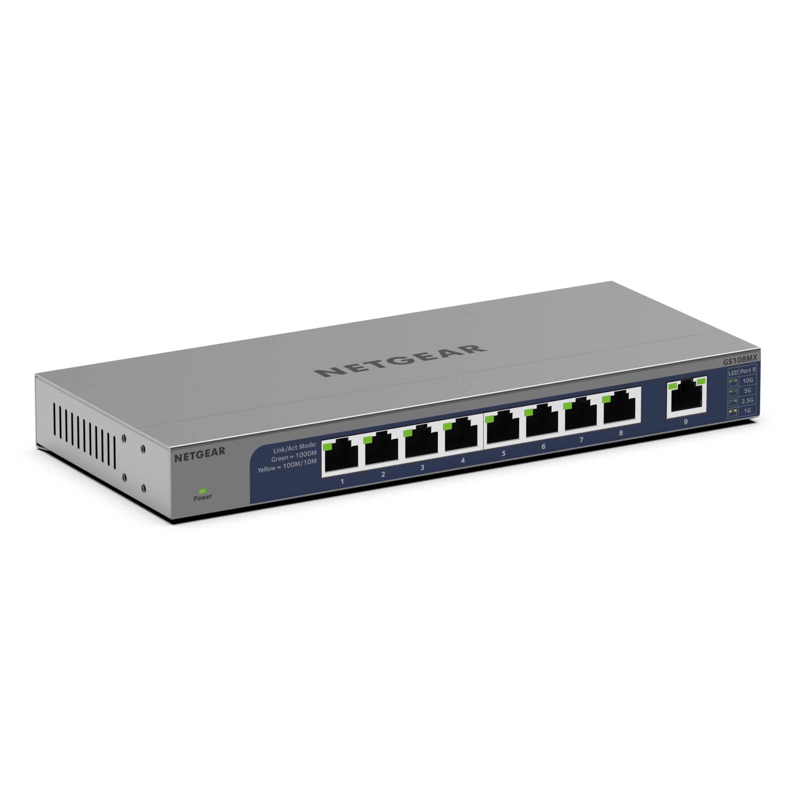 NETGEAR GS108MX 10-Port Network Switch | 8 x 1G & Multi-Gig SFP