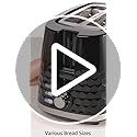 Morphy Richards Hive 2 Slice Toaster | Honeycomb Design - Black