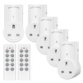 HBN Remote Control Plug Socket | 13A Wireless Light Switch | 5 Pack