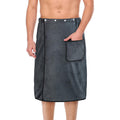 Men's Coral Fleece Bath Towel Wrap – Adjustable Sauna Skirt
