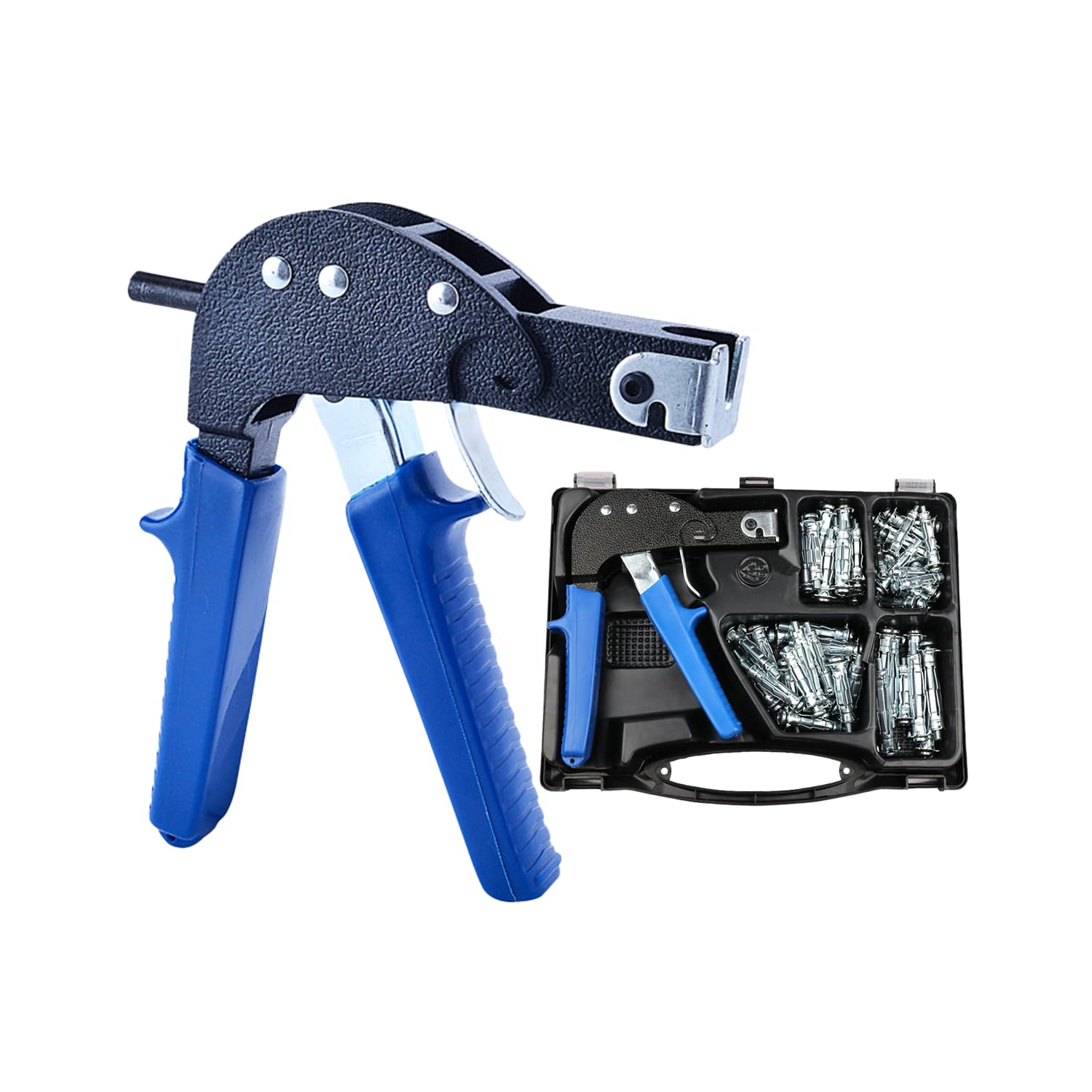 Jolof Store Wall Anchor Setting Tool Kit with 72 Carbon Steel Dowels