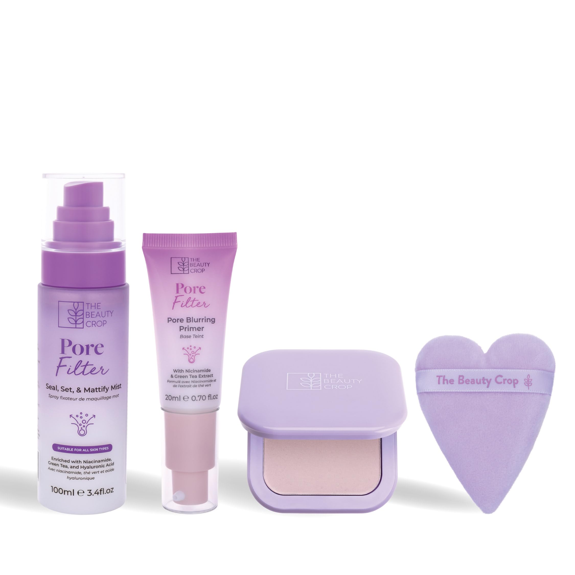 The Beauty Crop Porefilter Blot & Porefect 4-Piece Mattifying Makeup Set