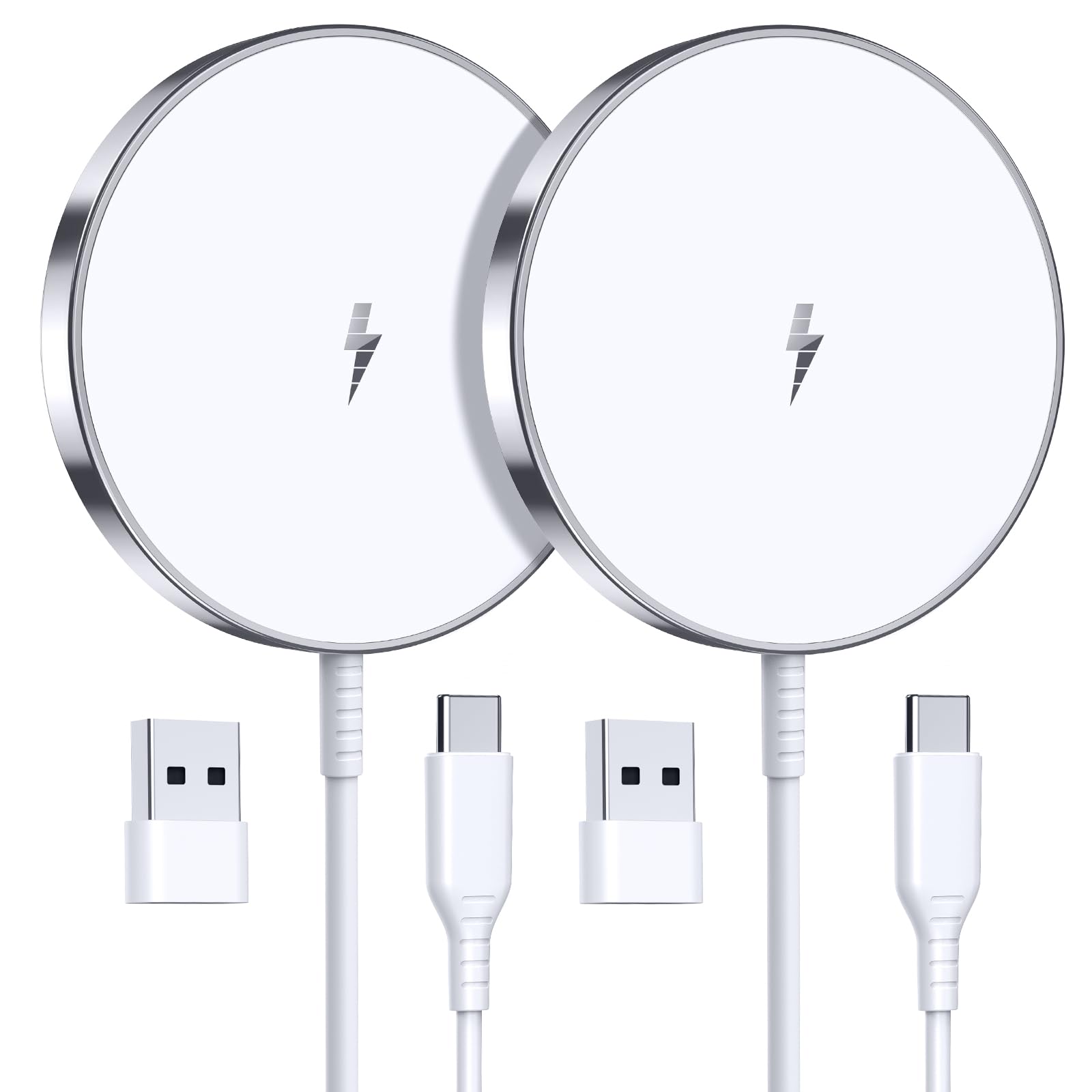 Jolof Store 15W MagSafe Wireless Charger for iPhone 17/16/15 - 2 Pack