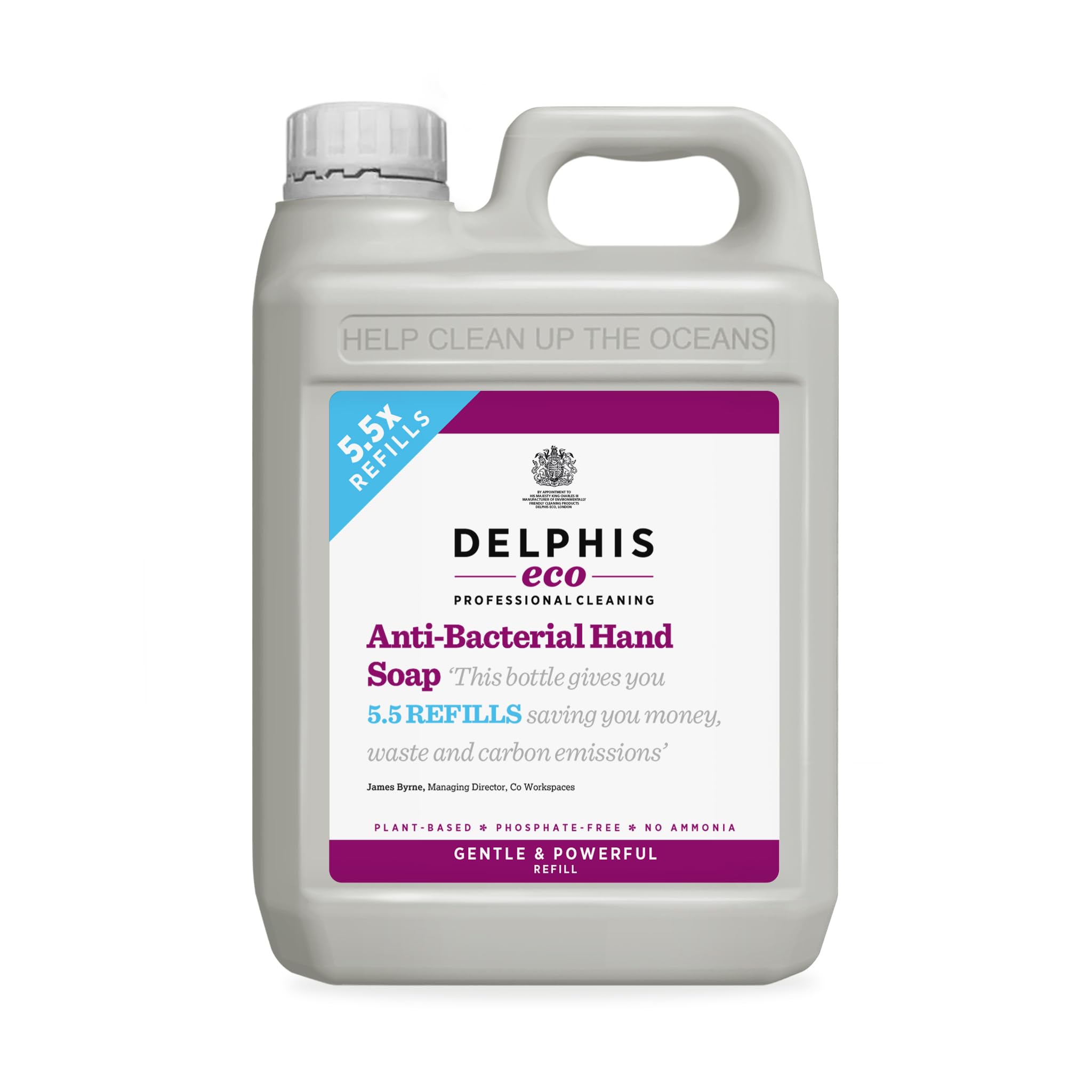 Delphis Eco Anti-Bacterial Hand Soap Refill | Vegan & Moisturising | 2L