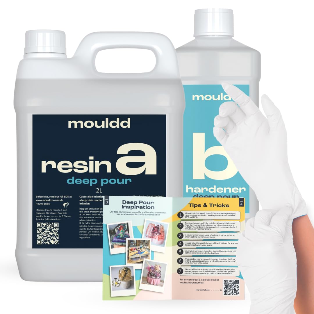 Mouldd 3L Deep Pour Epoxy Resin Kit – Crystal Clear 2:1 Casting Resin