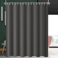 Lerores Dark Grey Shower Curtain – 300x200cm Weighted Hem Polyester