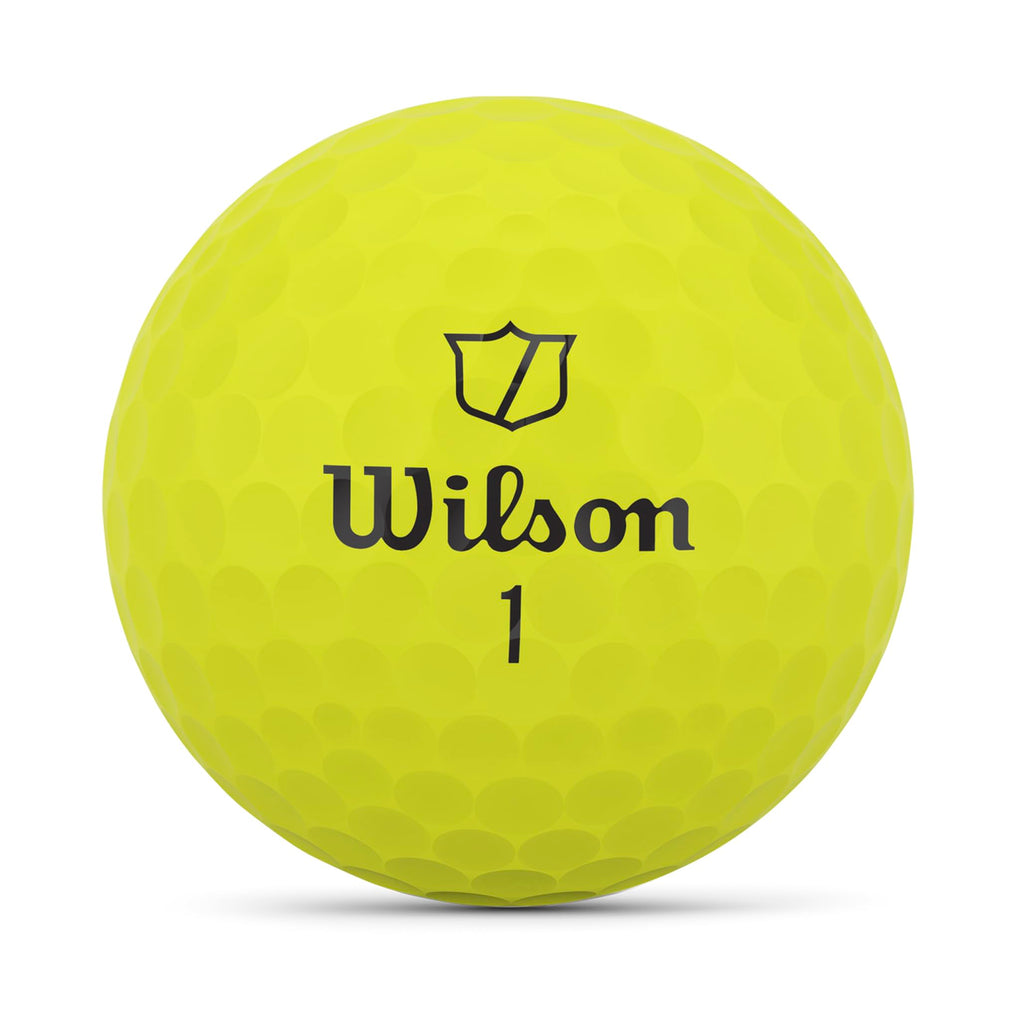 Wilson Staff Model Golf Balls – 4-Piece Urethane High Spin, Yellow, 12-Pack