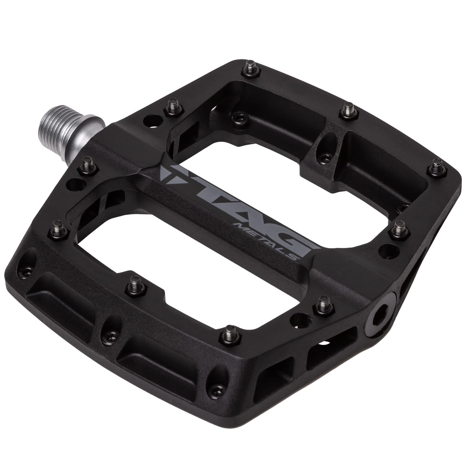 TAG Metals T3 Nylon MTB Pedals – Lightweight Platform 9/16" Axle (Black)