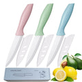 Zhiyun 3-Piece Ceramic Paring Knife Set | 4-Inch Zirconia Blade with Sheath