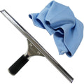 GBPro Professional 35cm Window Squeegee & Fishscale Microfibre Cloth
