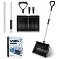 YARNOW Heavy Duty Snow Shovel | 41cm Wide Aluminium Handle Snow Remover
