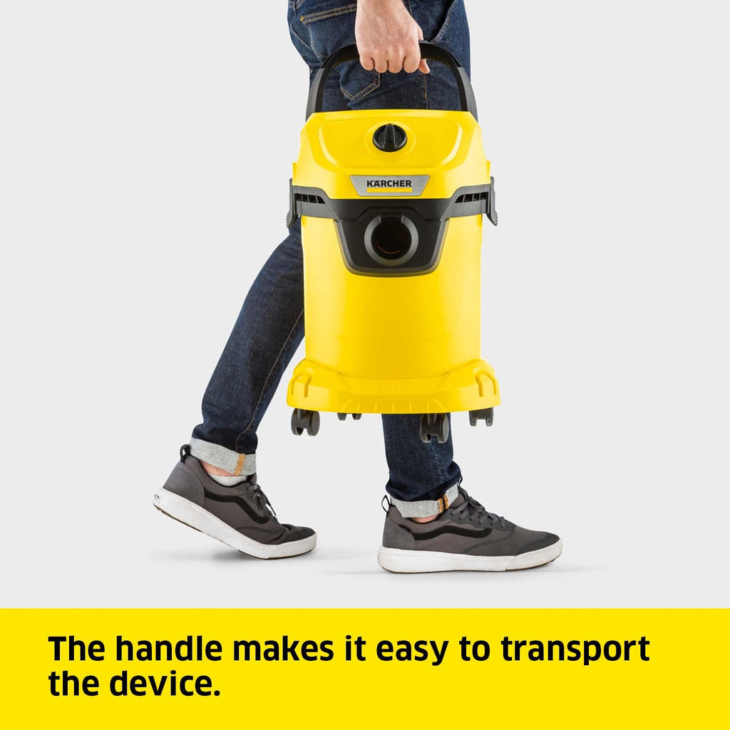 Kärcher WD 3 Wet & Dry Vacuum Cleaner – 1000W, 17L Plastic Container