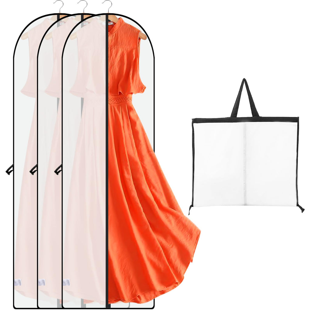 Niviy Long Dress Bag 60 x 180 cm, Garment Cover with Handle & Pocket - image 1