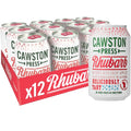 Cawston Press Sparkling Rhubarb Juice Drink - No Added Sugar (12 x 330ml)