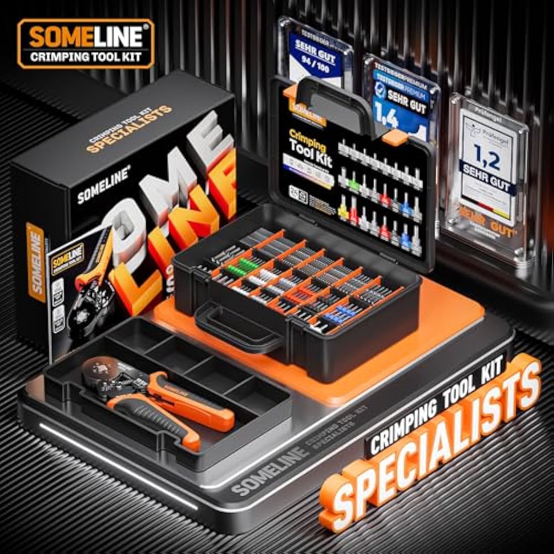 SOMELINE Ferrule Crimping Tool Set - 24 Types Wire Terminals 0.25-10mm²
