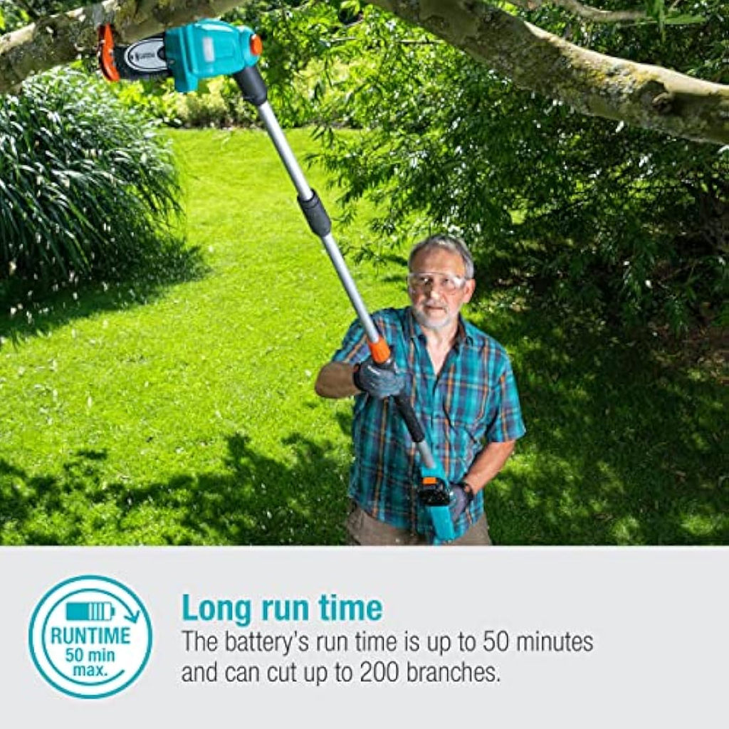 Gardena TCS 20/18V P4A Battery Telescopic Pruner – 4m Reach (Solo)